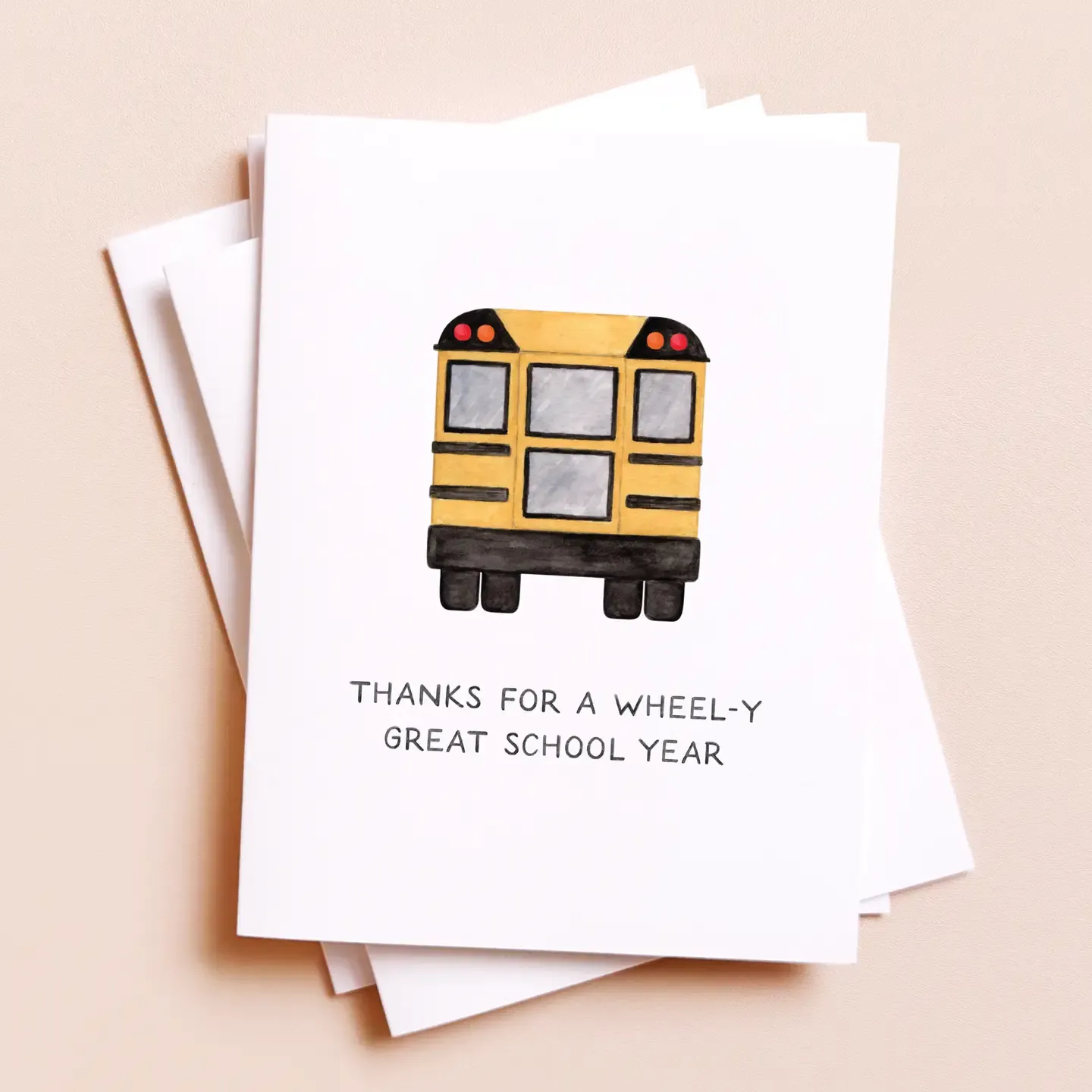 Really Great Year — School Bus Teacher Thank You Card