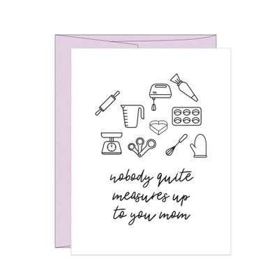 Measures Up — Baking Pun Mother's Day Card