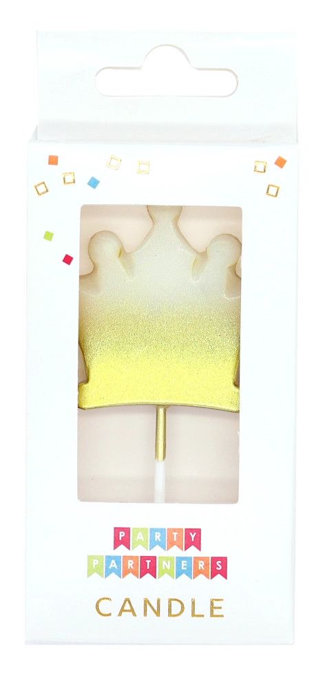 Metallic Gold Ombre Candle Crown