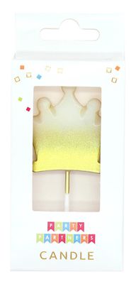 Metallic Gold Ombre Candle Crown