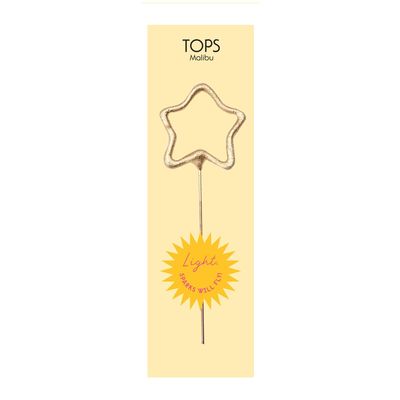 Mini Gold Number Sparkler Star