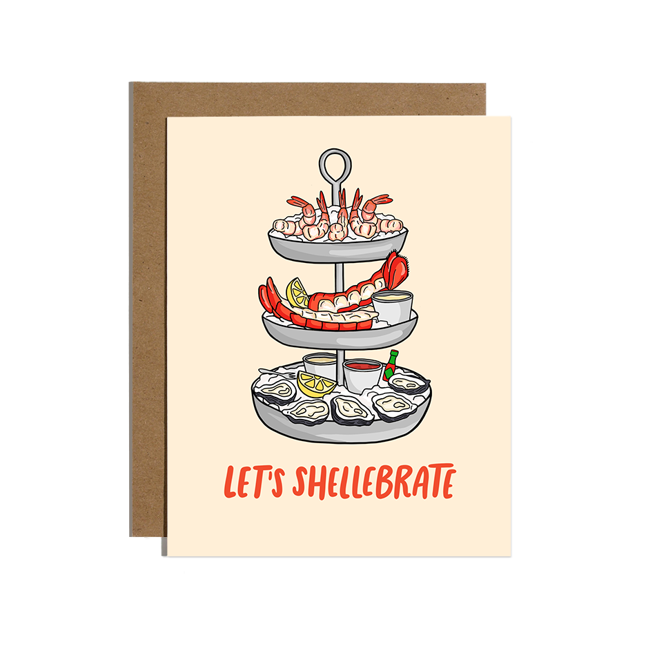 Let's Shellebrate Seafood Tower Card