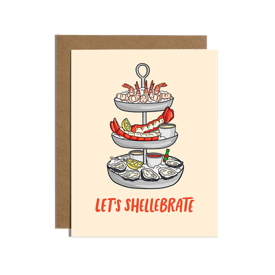 Let's Shellebrate Seafood Tower Card