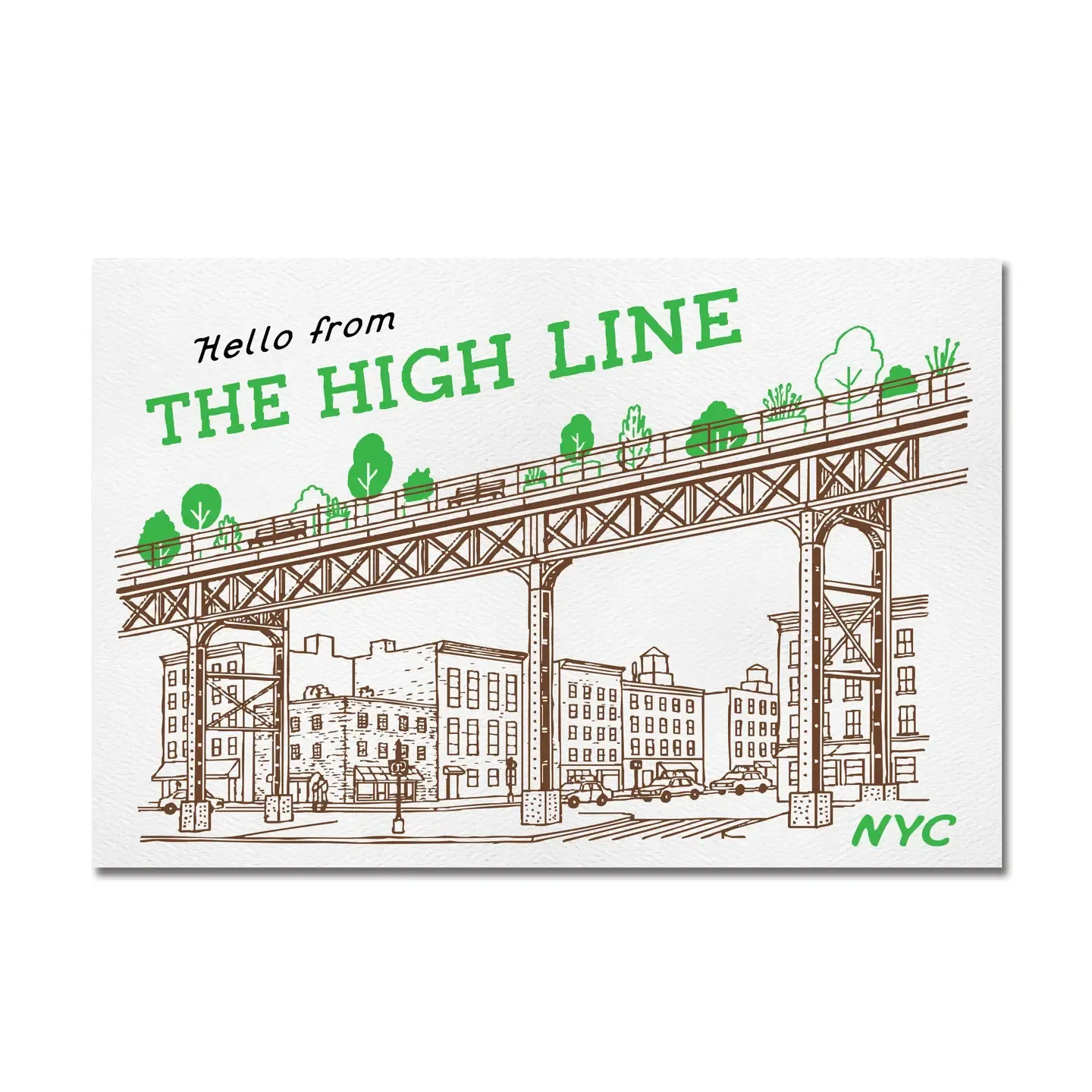 Nyc High Line Postcard