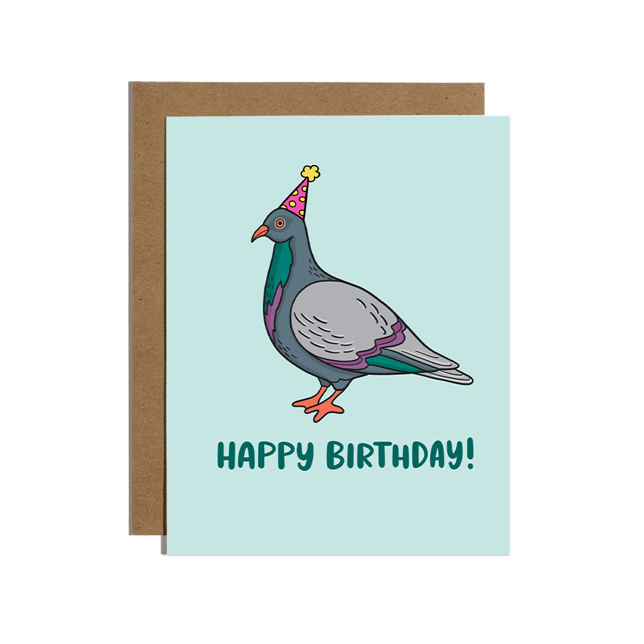Pigeon Birthday Card