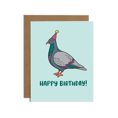 Pigeon Birthday Card