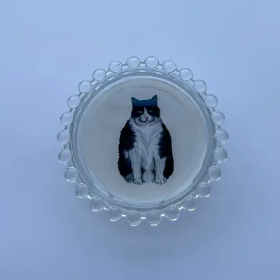 Tuxedo Cat Trinket Dish