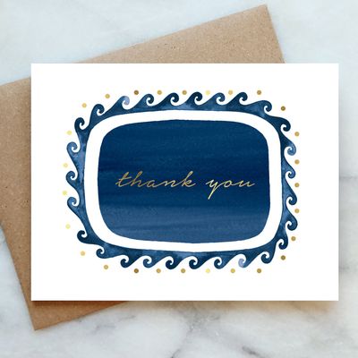 Santorini Thank You Greeting Card | Thank You Card