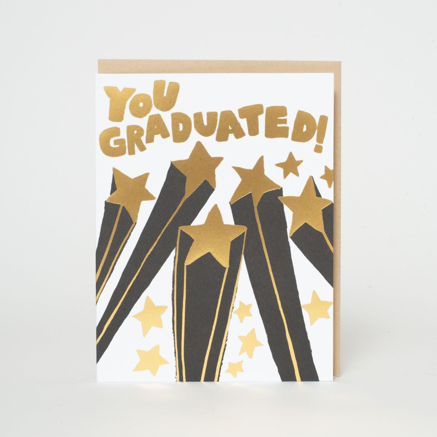 Graduation Congrats Letterpress Greeting Card By Egg Press