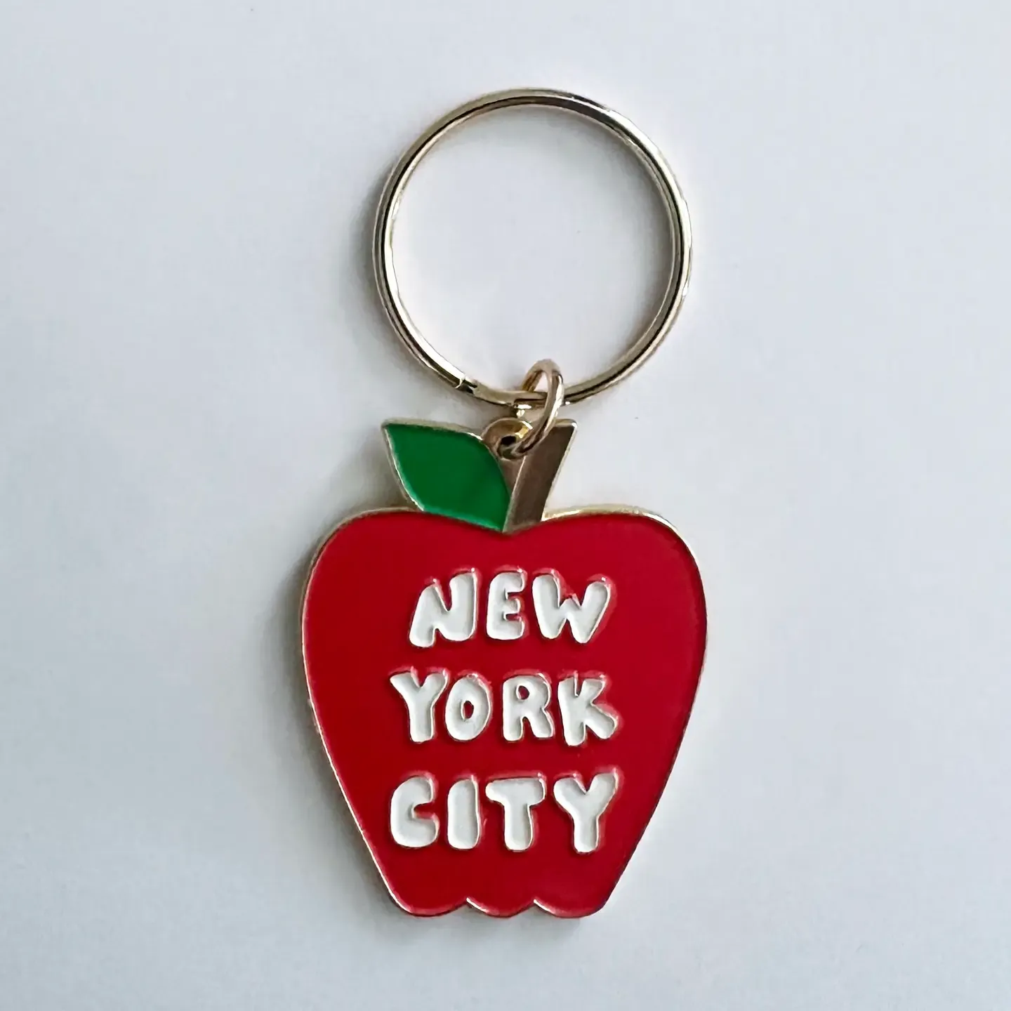 Big Apple Keychain New York City Ny Enamel Souvenir