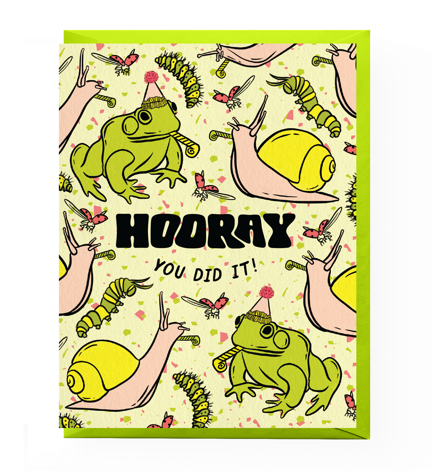 Garden Friends Frog Congratulations Card