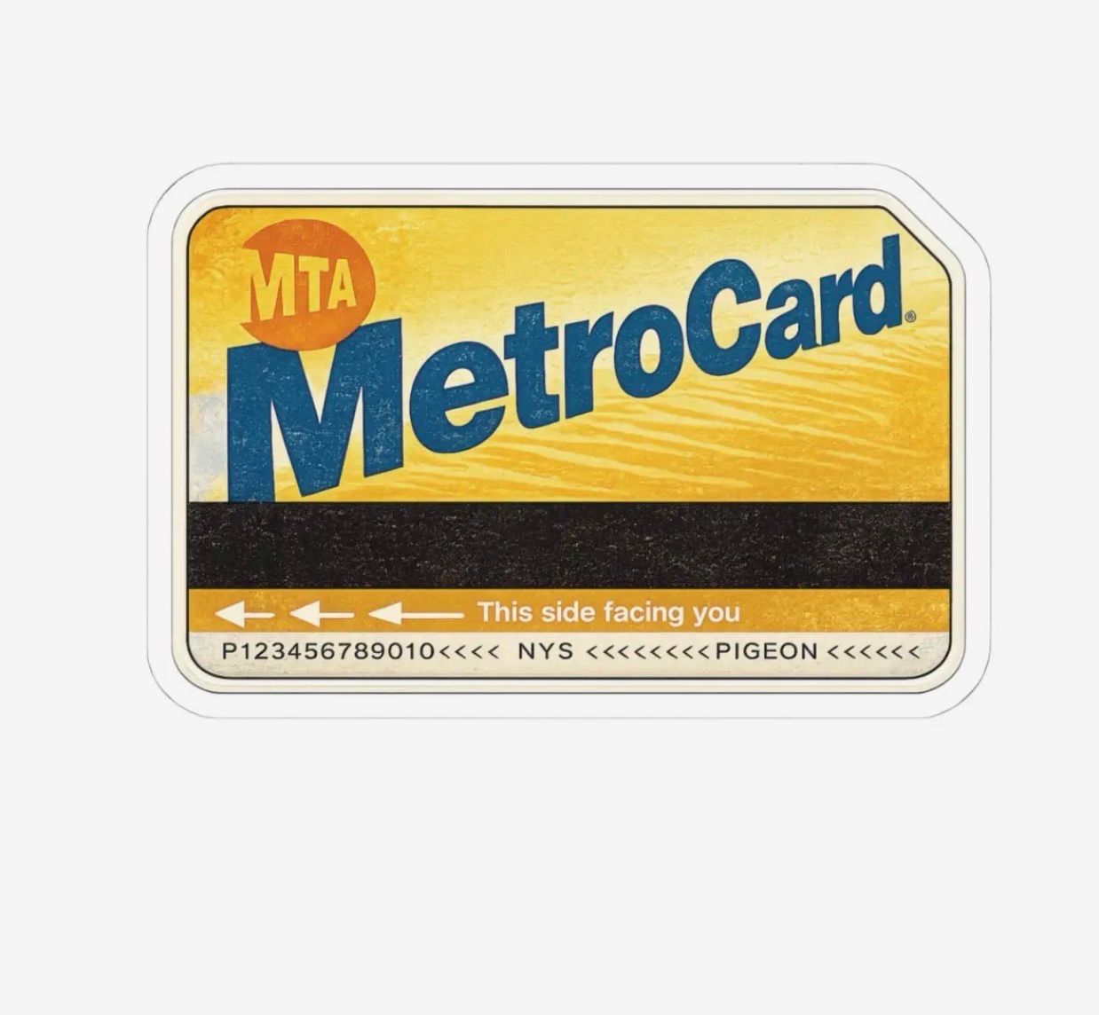 Mta Card Vinyl Sticker