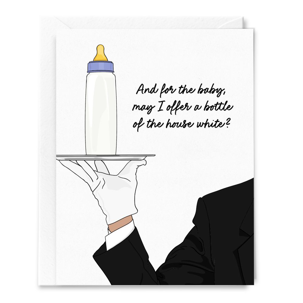 New Baby House White Congratulations Card