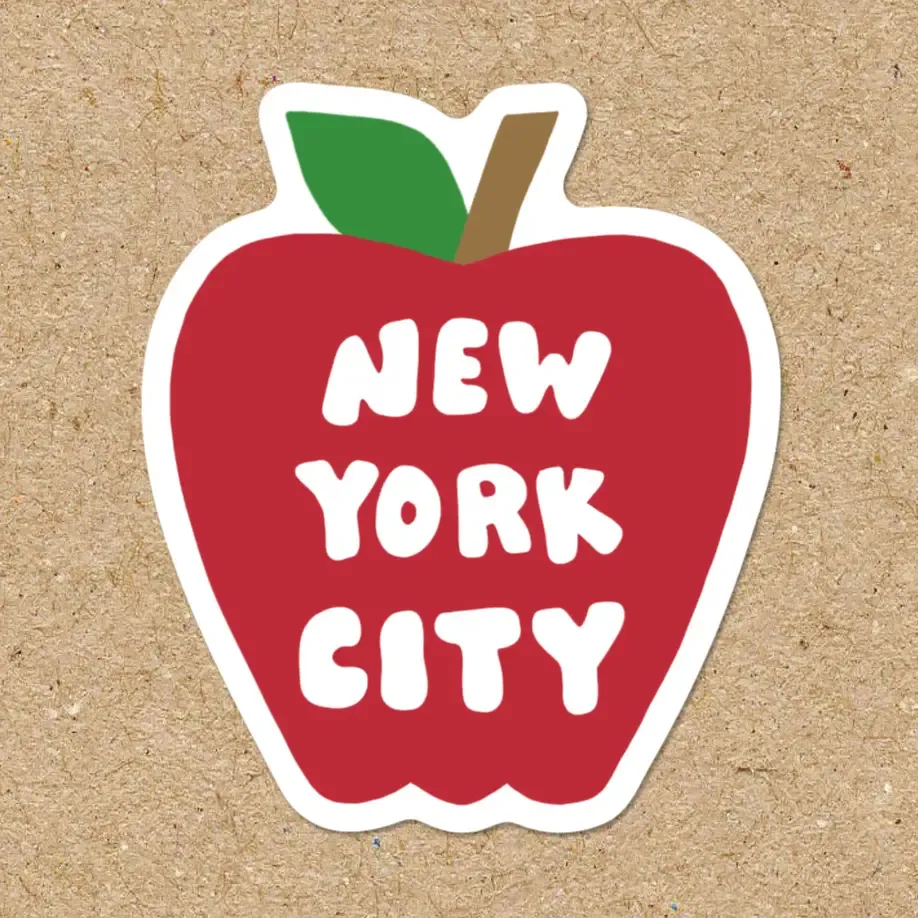 New York City Vinyl Sticker - Big Apple Ny Decal Souvenir
