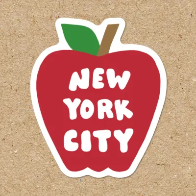 New York City Vinyl Sticker - Big Apple Ny Decal Souvenir