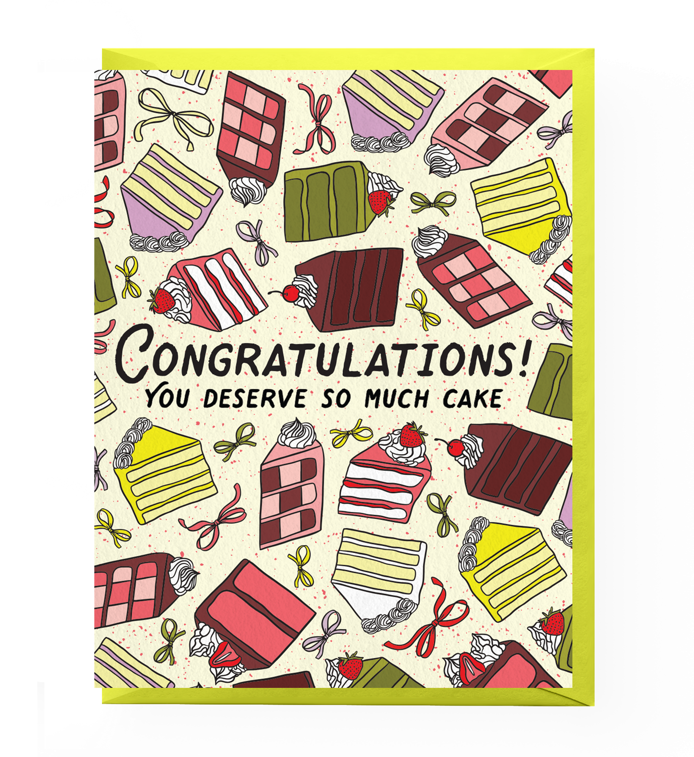 Cakes &amp; Bows Congratulations Card