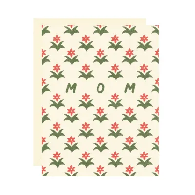 Mother’S Day Red Flower Card