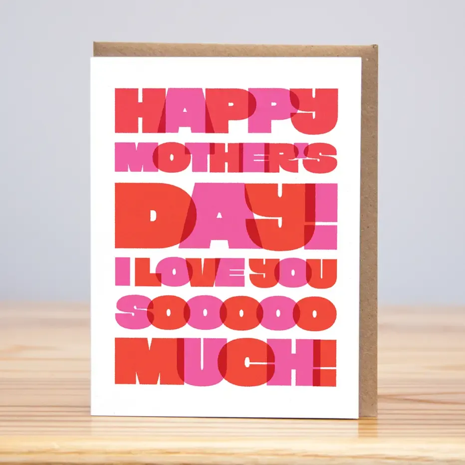 Mother's Day Love Big Block (Letterpress)