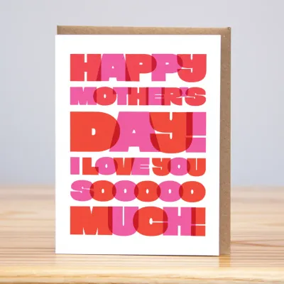 Mother's Day Love Big Block (Letterpress)