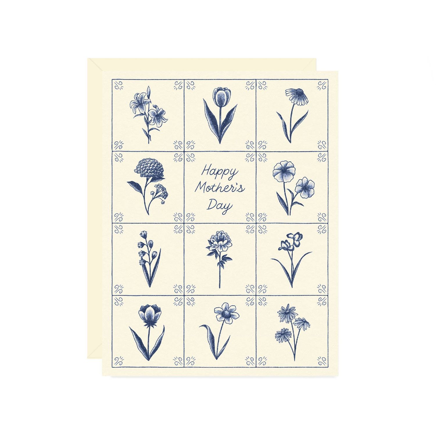 Delft Tile Mother’S Day Card