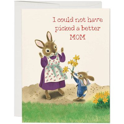 Richard Scarry Daffodil Mom Greeting Card