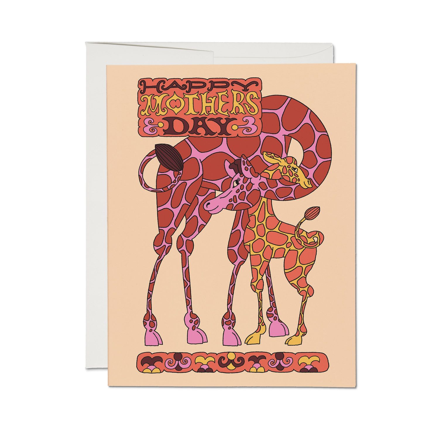 Giraffe Mom Greeting Card