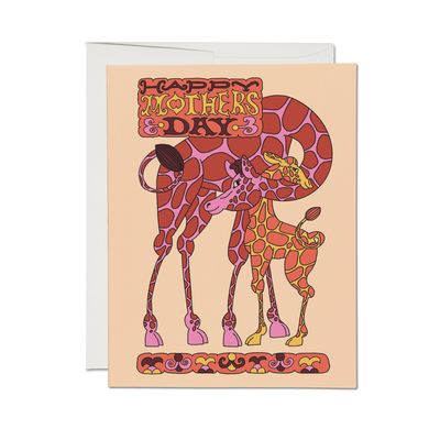 Giraffe Mom Greeting Card