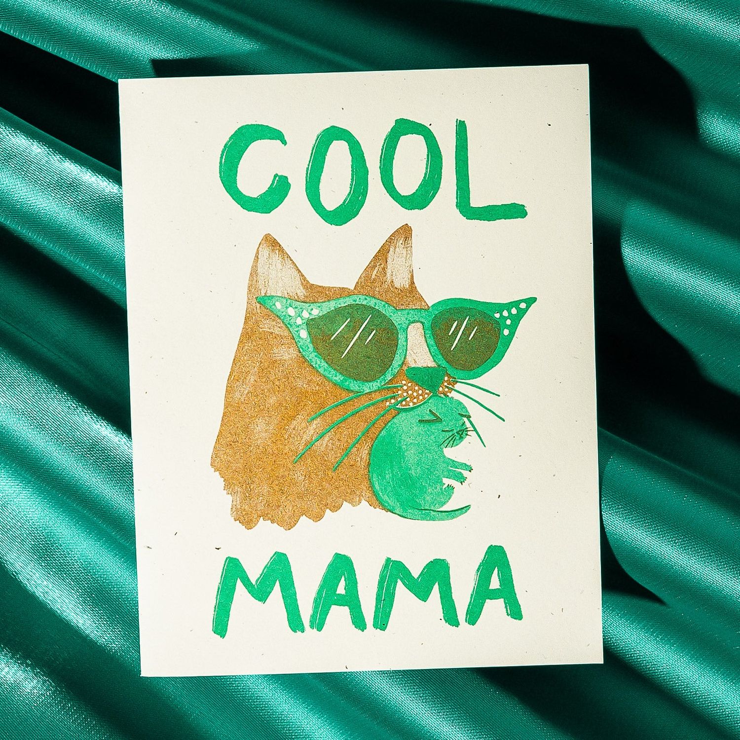 Cool Mama - Risograph Card