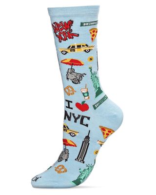 New York City Bamboo Blend Crew Socks