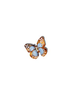 Boho Monarch Claw Hair Clip Baby Blue