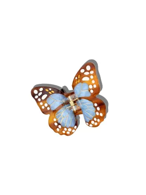 Monarch Butterfly Claw Hair Clip Baby Blue