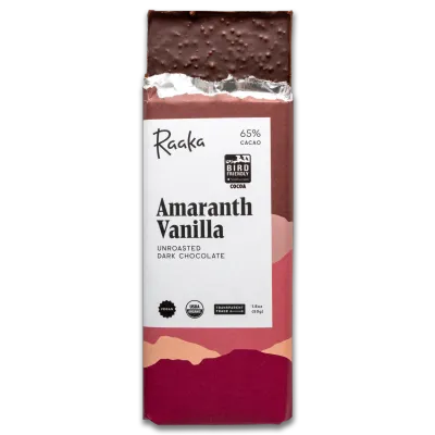 Amaranth Vanilla Chocolate Bar