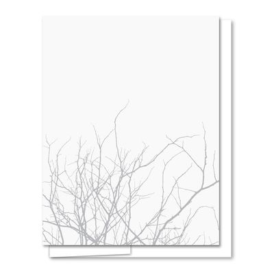 Winter Branches - Letterpress Everyday Card