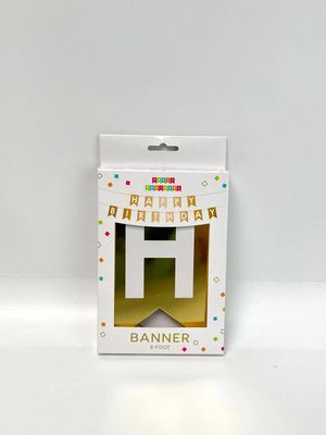 Foil Happy Birthday Gold Banner