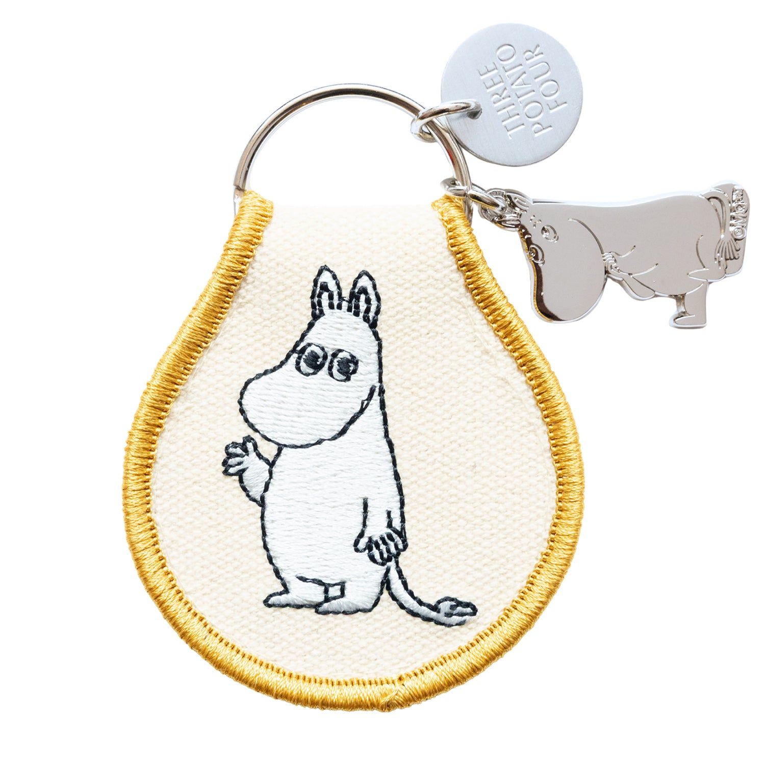 3P4 X Moomin® - Moomintroll Wave Patch Keychain + Charm