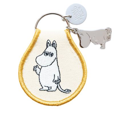 3P4 X Moomin® - Moomintroll Wave Patch Keychain + Charm