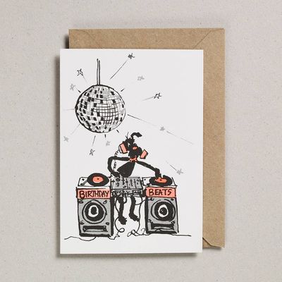Cool Diso Dj Dog | Funny Dog Birthday Card