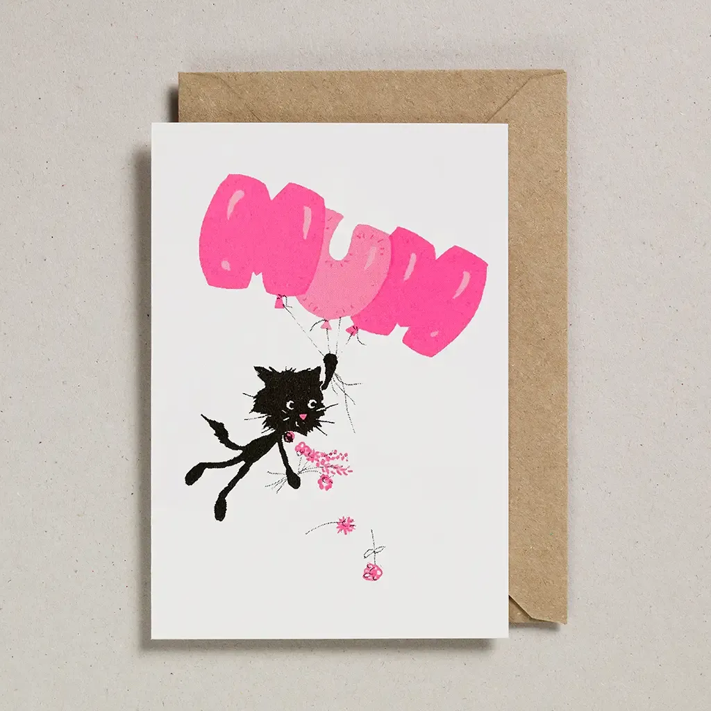 Mum Balloons | Funny Cat Mum &amp; Mothers' Day Card