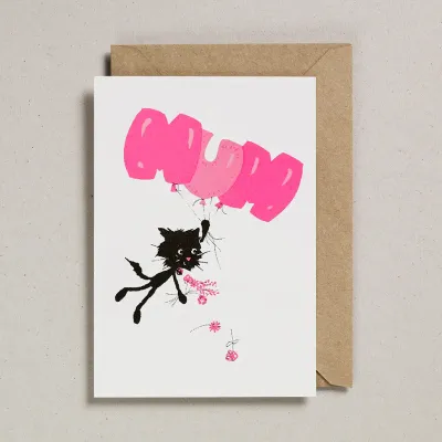 Mum Balloons | Funny Cat Mum &amp; Mothers' Day Card