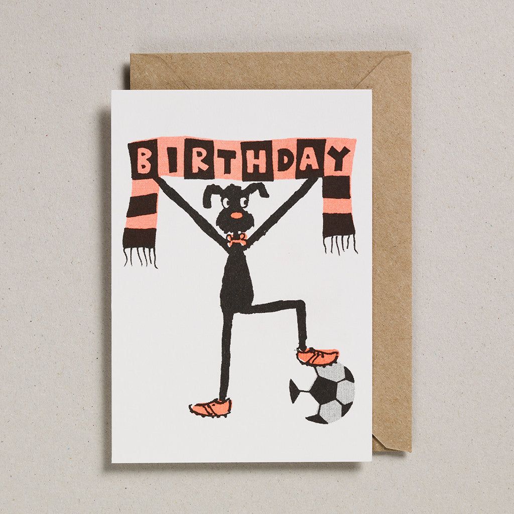 Football Fan Dog | Funny Dog Birthday Card