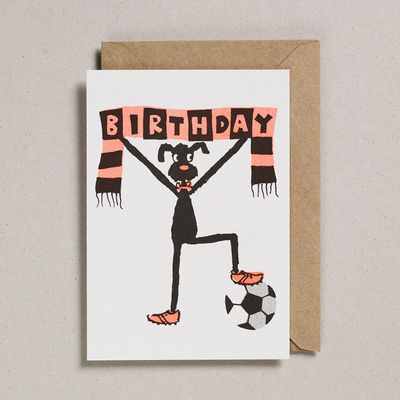 Football Fan Dog | Funny Dog Birthday Card