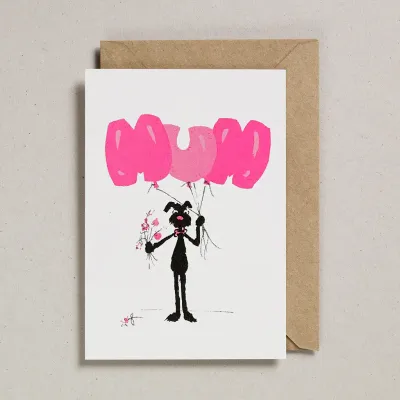 Mum Balloons | Funny Dog Mum &amp; Mothers' Day Card