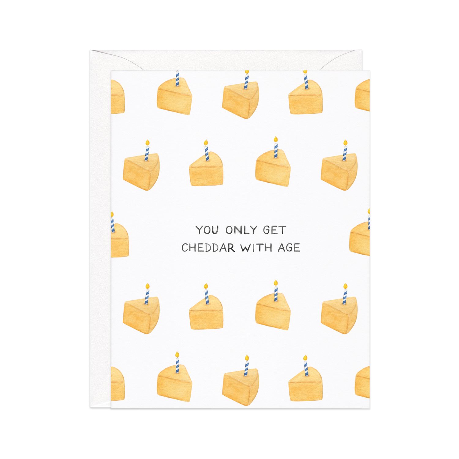 Better with Age — Funny Cheddar Cheese Birthday Card