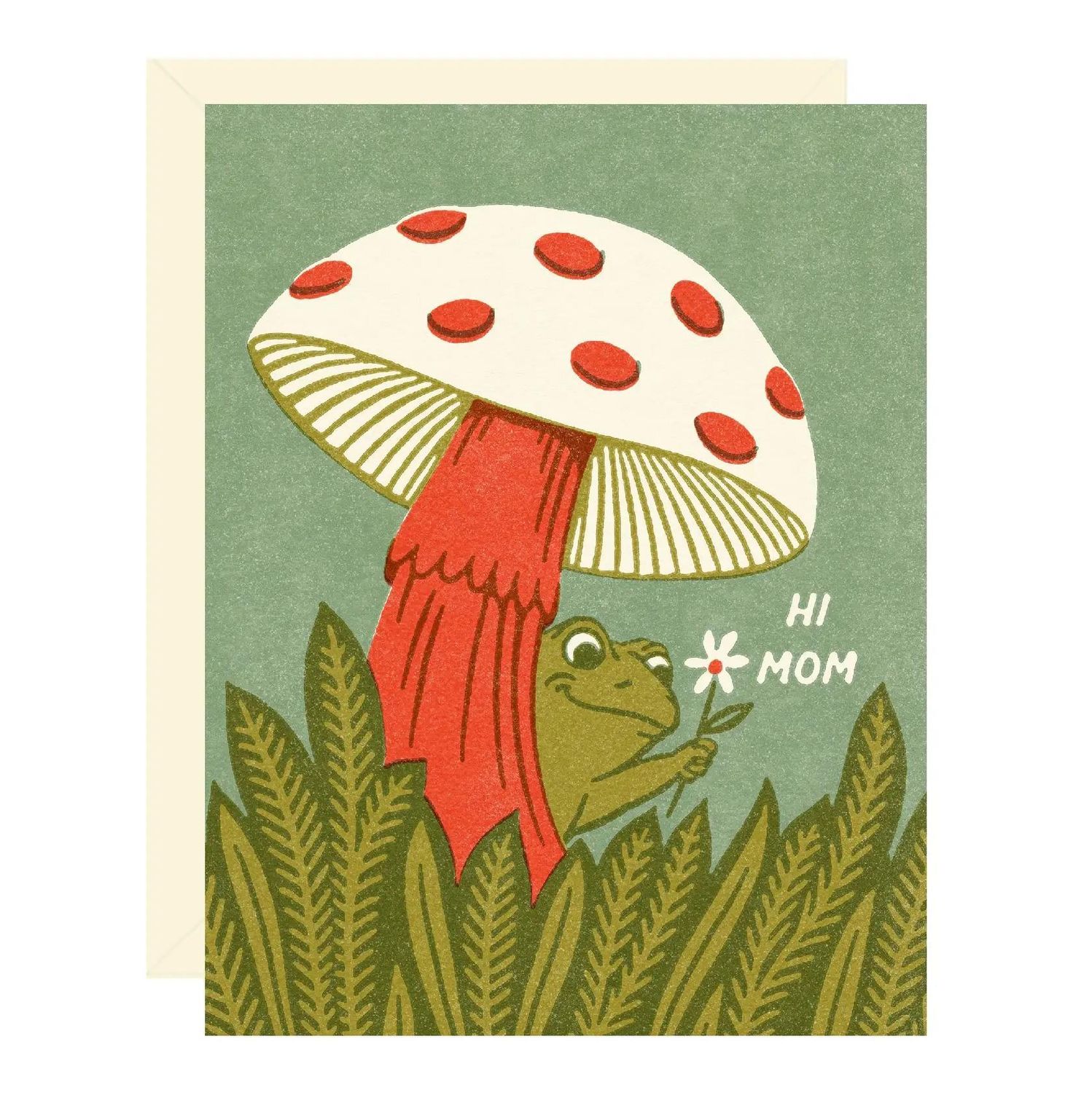 Frog and Mushroom Mom Card