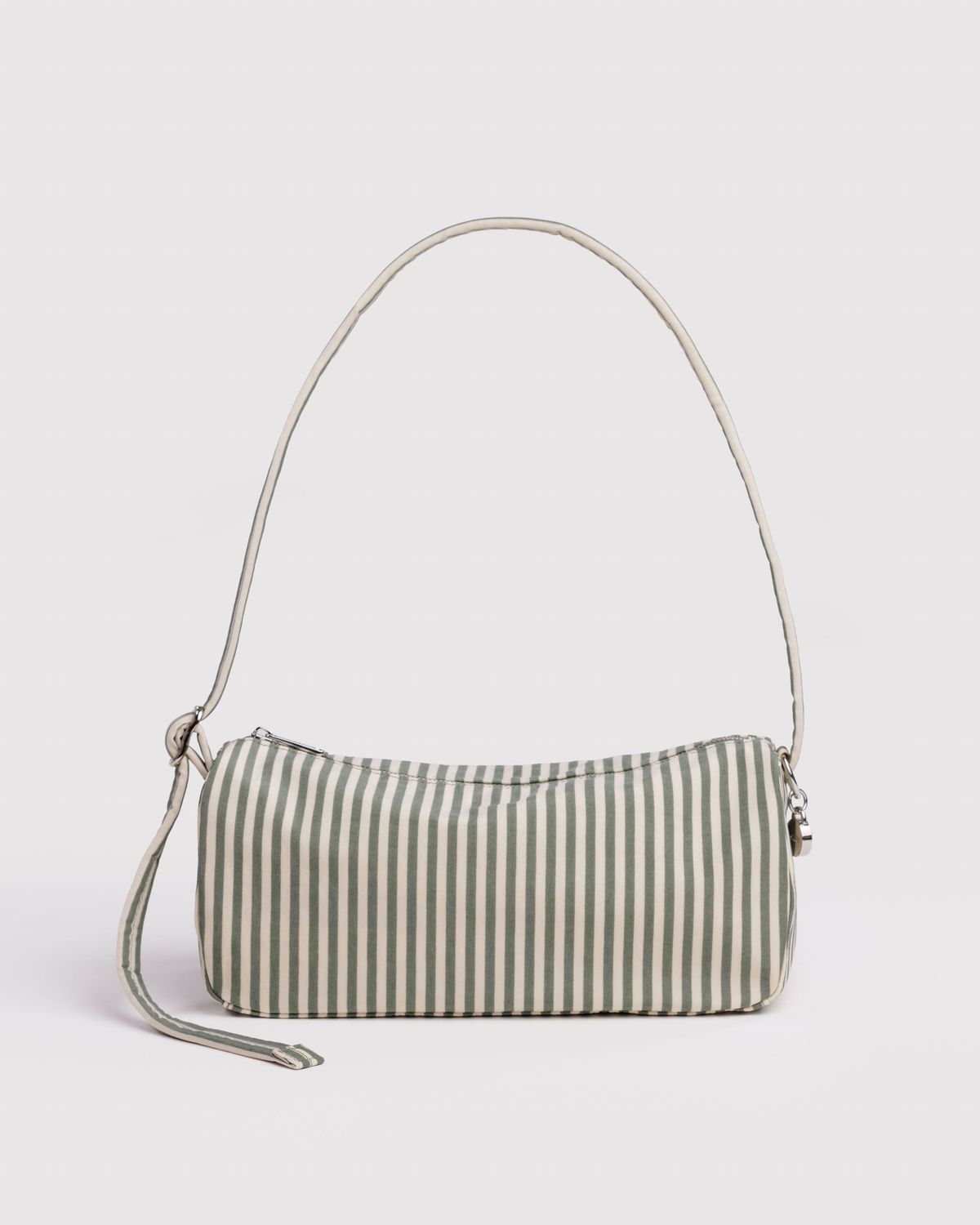 Nylon Loaf Bag Sage Stripe