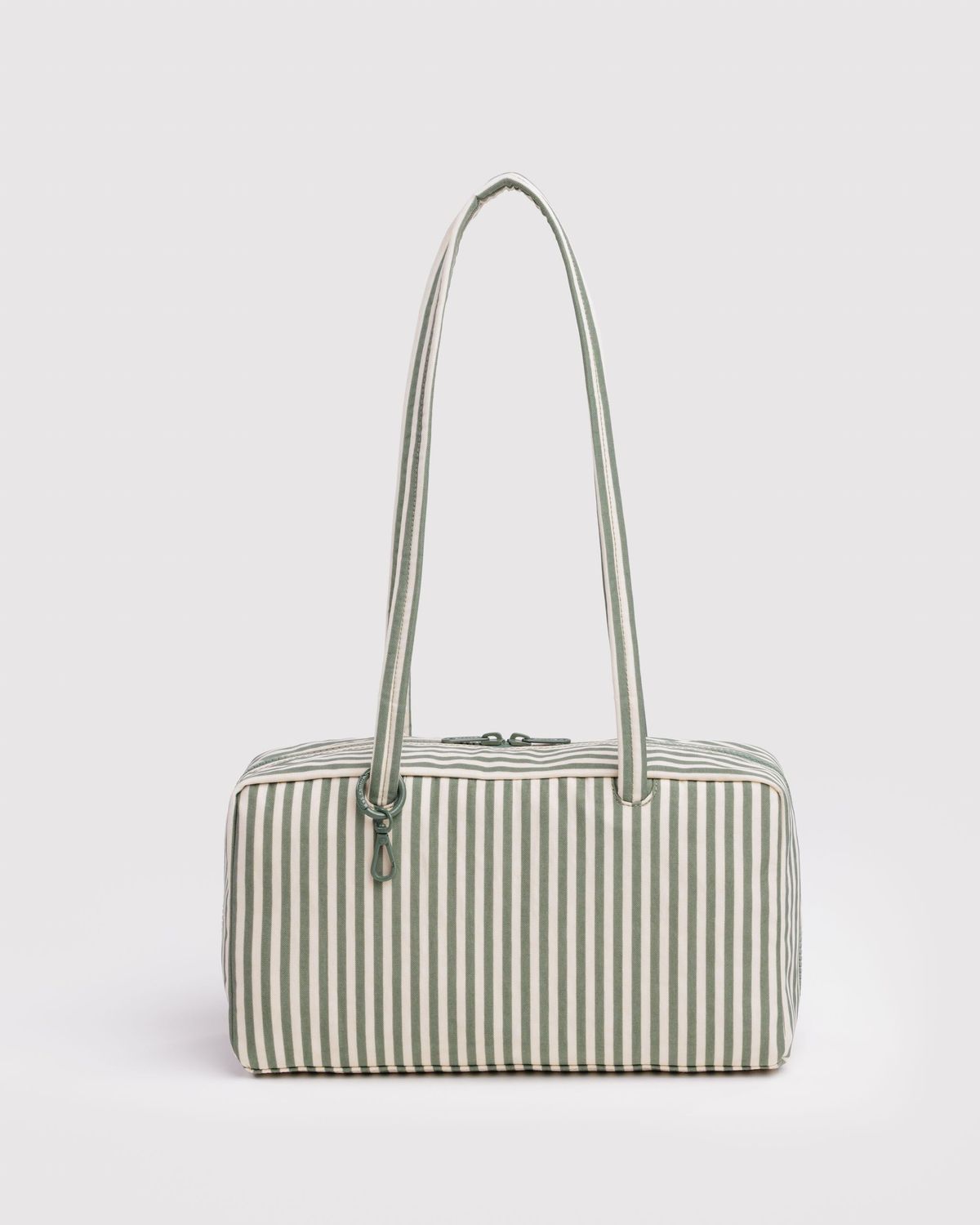 Baggu Nylon Bowler Bag Sage Stripe