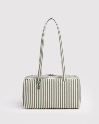 Baggu Nylon Bowler Bag Sage Stripe