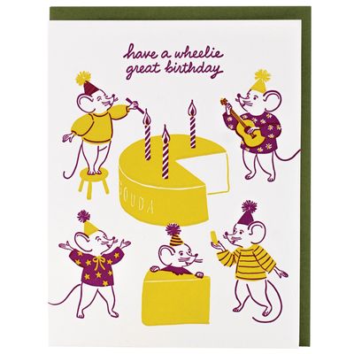 Party Mice Birthday Card