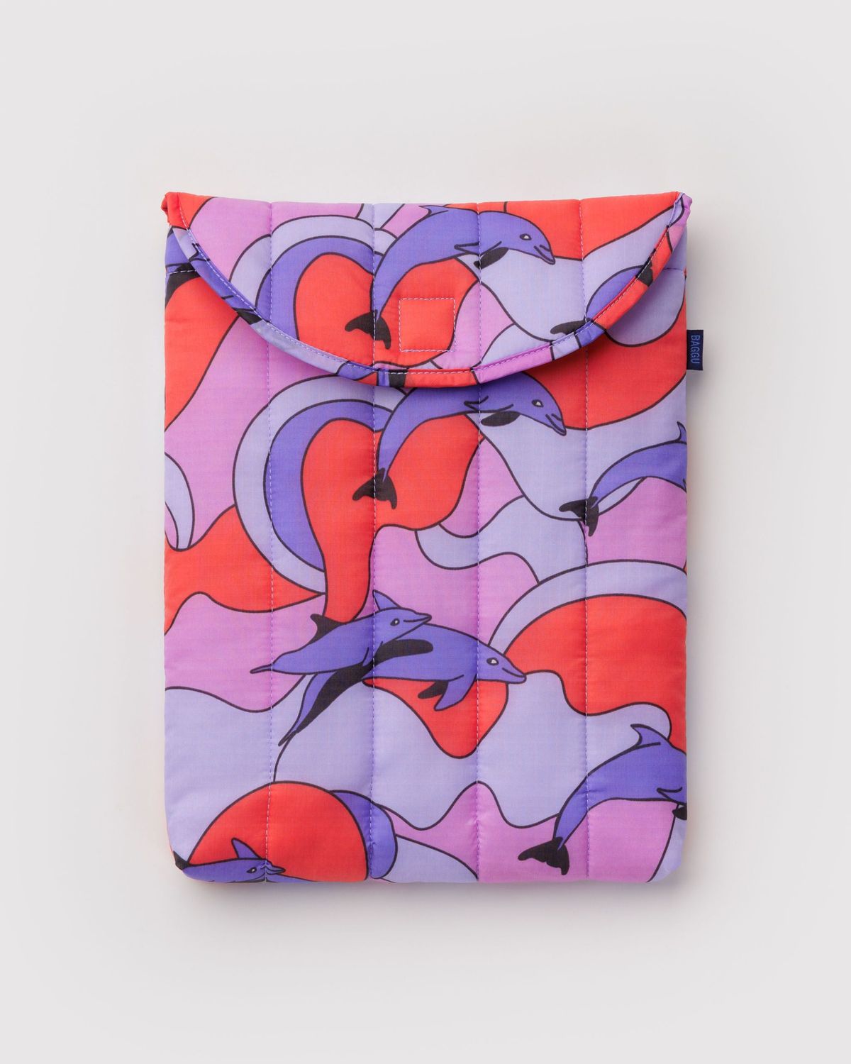 Baggu Puffy Laptop Sleeve Dolphins 13"14"