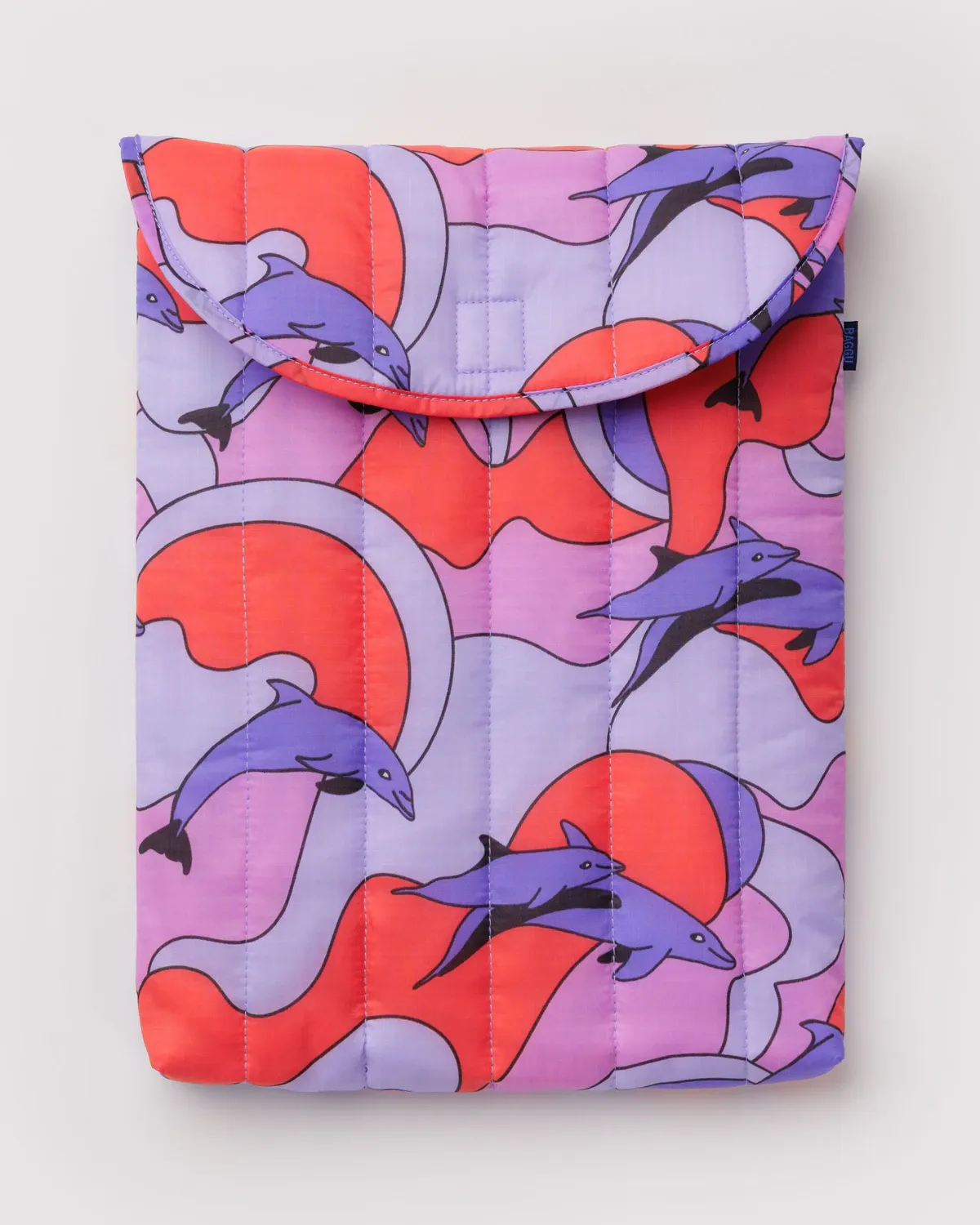Baggu Puffy Laptop Sleeve Dolphins 16"